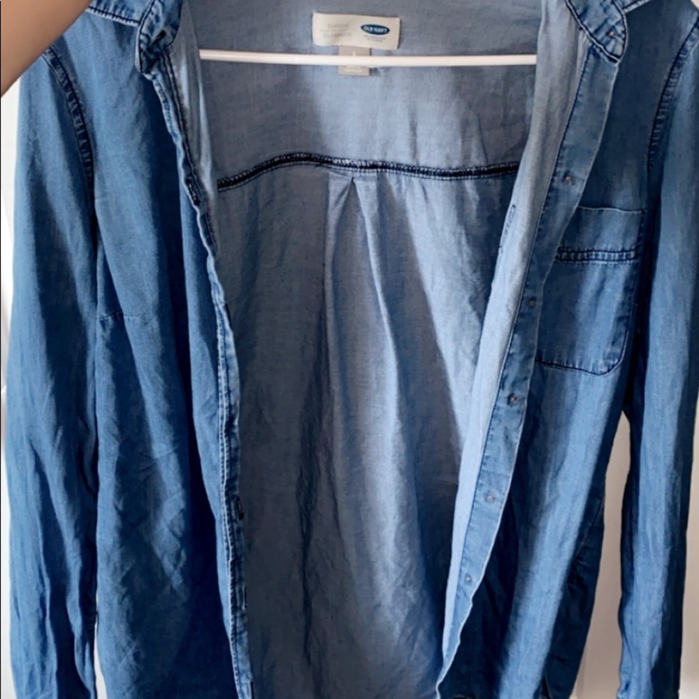 Old navy button down denim shirt